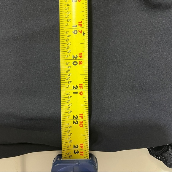 Ann Taylor Navy Embellished Crochet Blouse 3/4 Sleeve L - Picture 14 of 16